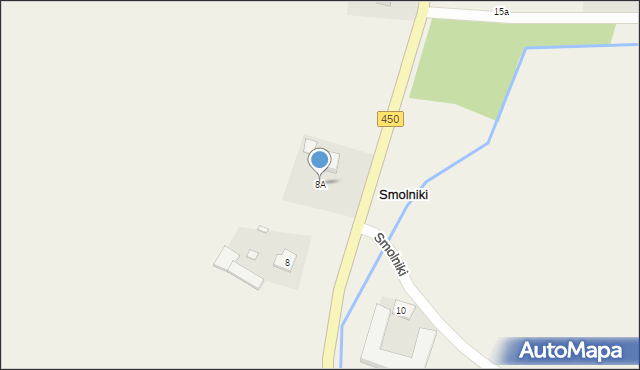 Smolniki, Smolniki, 8A, mapa Smolniki