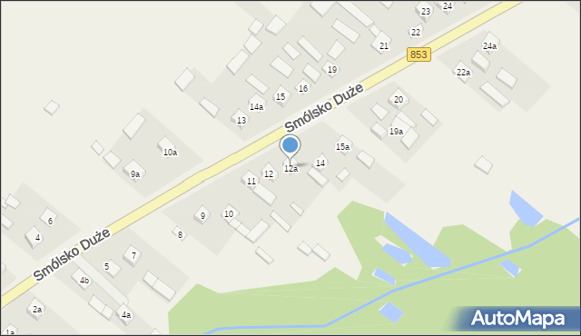Smólsko Duże, Smólsko Duże, 12a, mapa Smólsko Duże