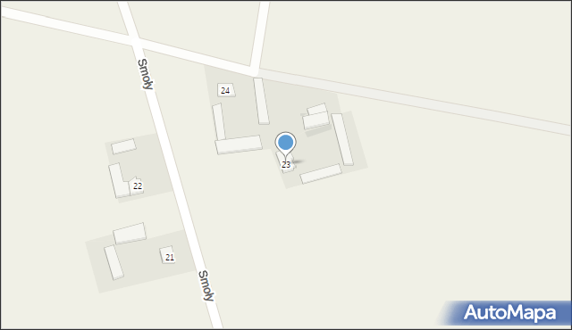 Smoły, Smoły, 23, mapa Smoły