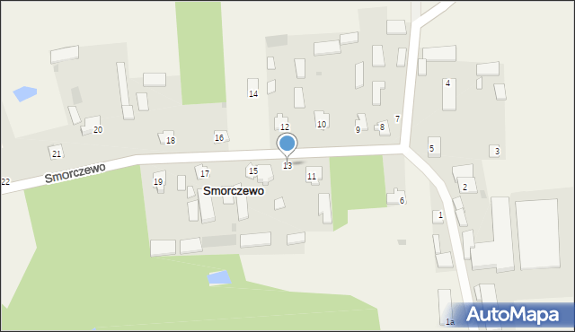 Smorczewo, Smorczewo, 13, mapa Smorczewo