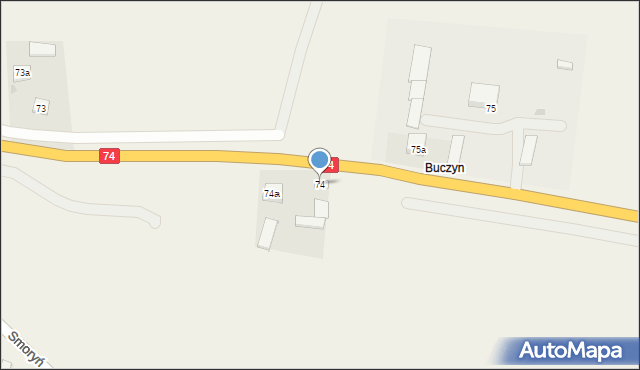 Smoryń, Smoryń, 74, mapa Smoryń