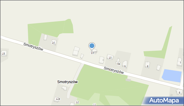 Smotryszów, Smotryszów, 13, mapa Smotryszów