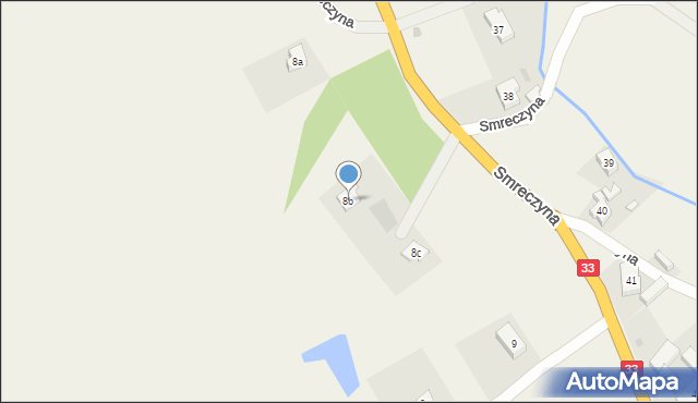 Smreczyna, Smreczyna, 8b, mapa Smreczyna