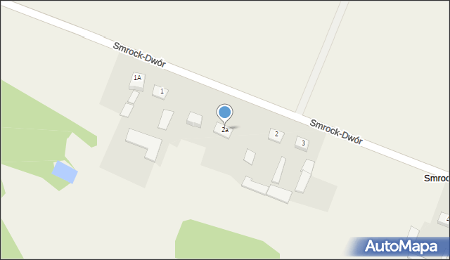 Smrock-Dwór, Smrock-Dwór, 2a, mapa Smrock-Dwór