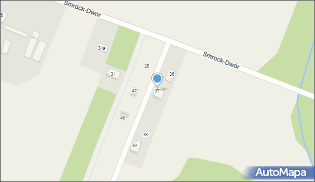Smrock-Dwór, Smrock-Dwór, 37, mapa Smrock-Dwór
