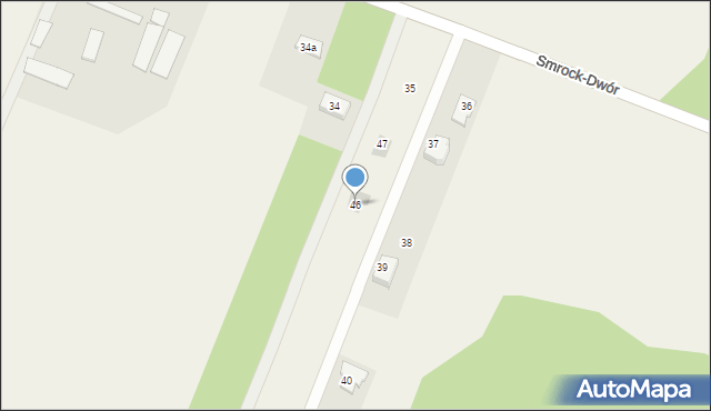 Smrock-Dwór, Smrock-Dwór, 46, mapa Smrock-Dwór