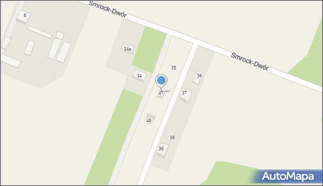 Smrock-Dwór, Smrock-Dwór, 47, mapa Smrock-Dwór