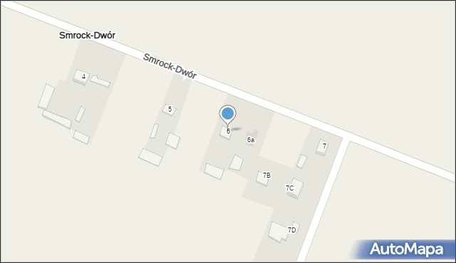Smrock-Dwór, Smrock-Dwór, 6, mapa Smrock-Dwór
