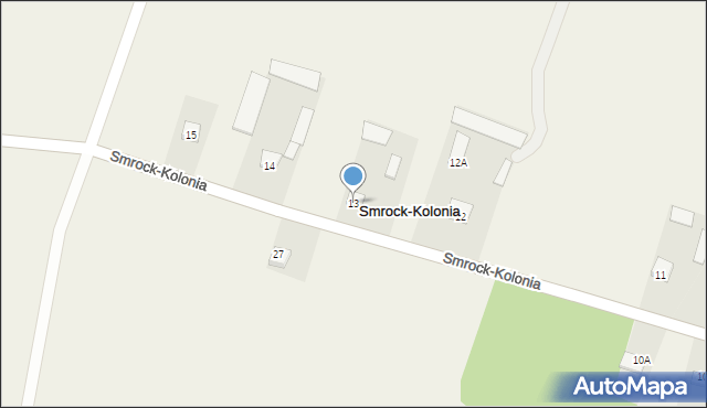 Smrock-Kolonia, Smrock-Kolonia, 13, mapa Smrock-Kolonia