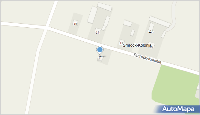 Smrock-Kolonia, Smrock-Kolonia, 27, mapa Smrock-Kolonia