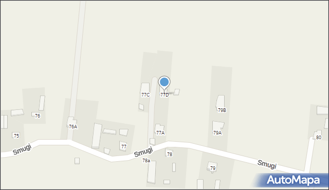 Smugi, Smugi, 77D, mapa Smugi