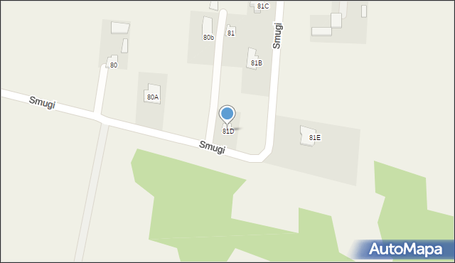 Smugi, Smugi, 81D, mapa Smugi
