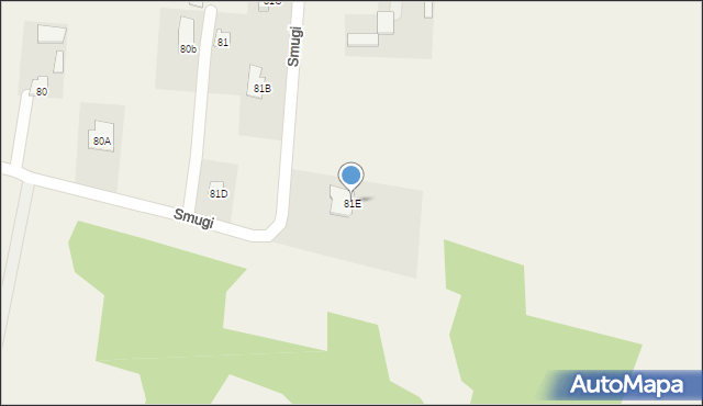 Smugi, Smugi, 81E, mapa Smugi