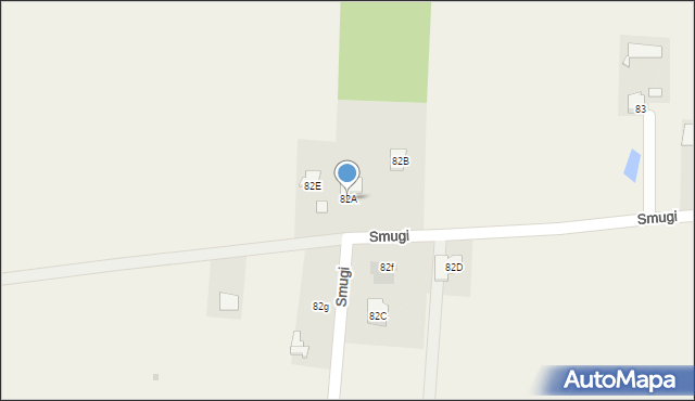 Smugi, Smugi, 82A, mapa Smugi