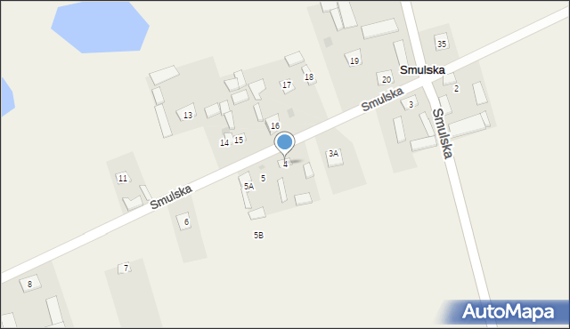 Smulska, Smulska, 4, mapa Smulska