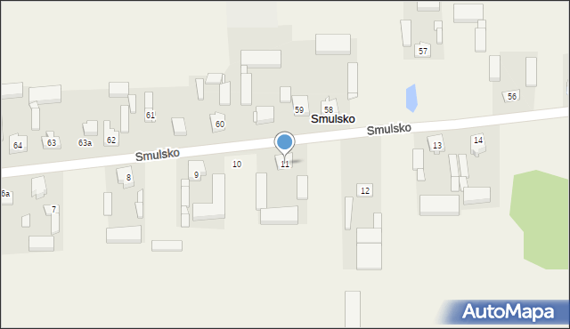 Smulsko, Smulsko, 11, mapa Smulsko
