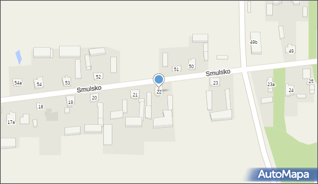 Smulsko, Smulsko, 22, mapa Smulsko