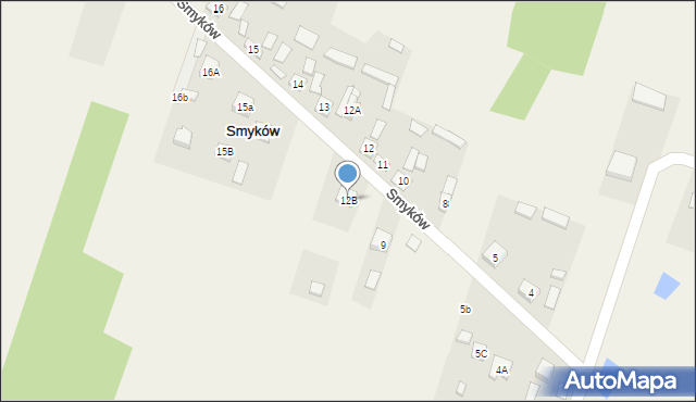 Smyków, Smyków, 12B, mapa Smyków