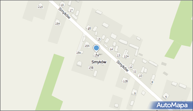 Smyków, Smyków, 15a, mapa Smyków