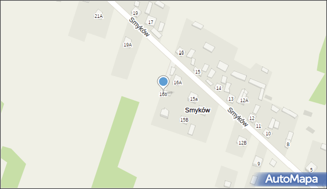 Smyków, Smyków, 16b, mapa Smyków
