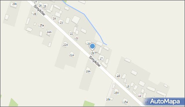 Smyków, Smyków, 19, mapa Smyków