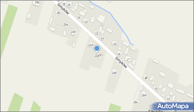 Smyków, Smyków, 21A, mapa Smyków