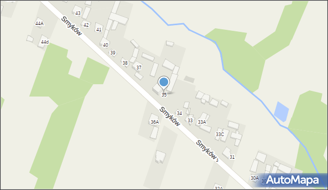 Smyków, Smyków, 35, mapa Smyków