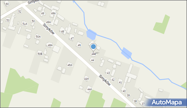 Smyków, Smyków, 44e, mapa Smyków