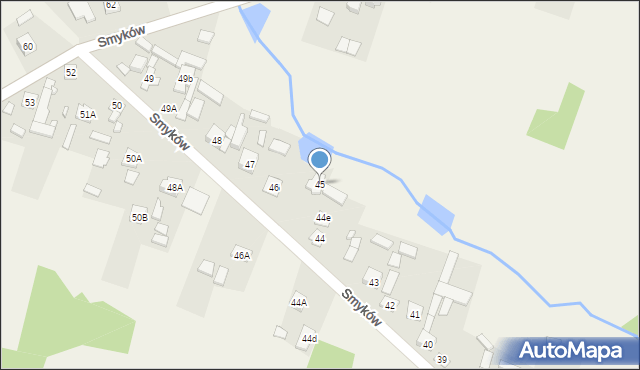 Smyków, Smyków, 45, mapa Smyków