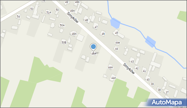 Smyków, Smyków, 46A, mapa Smyków