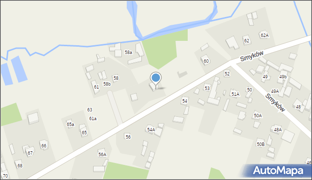 Smyków, Smyków, 58c, mapa Smyków