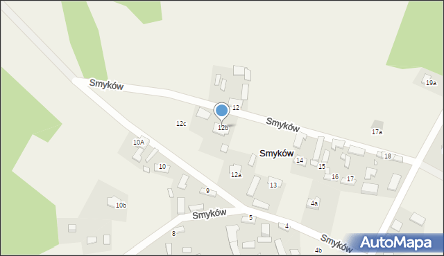 Smyków, Smyków, 12b, mapa Smyków