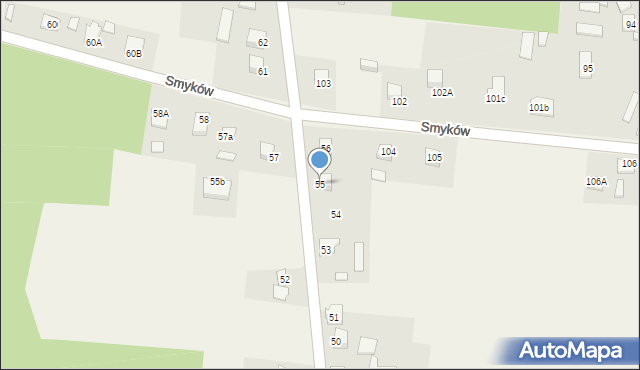 Smyków, Smyków, 55, mapa Smyków