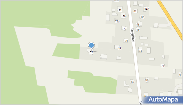 Smyków, Smyków, 72, mapa Smyków