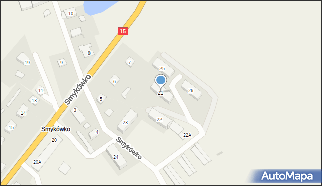 Smykówko, Smykówko, 21, mapa Smykówko
