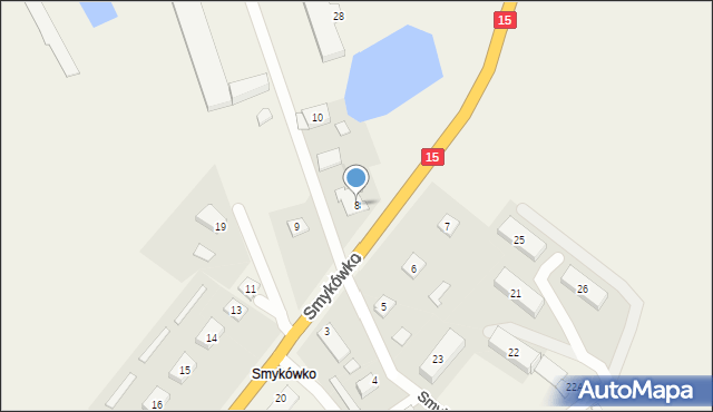 Smykówko, Smykówko, 8, mapa Smykówko