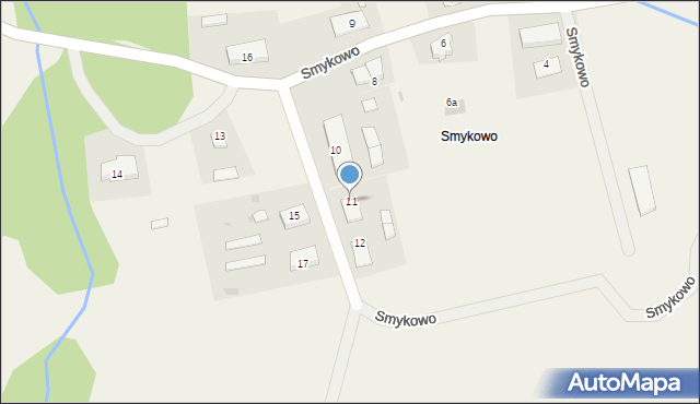 Smykowo, Smykowo, 11, mapa Smykowo