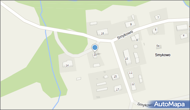Smykowo, Smykowo, 13, mapa Smykowo