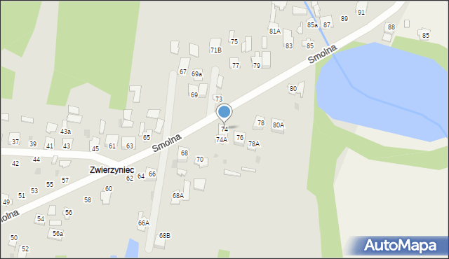 Sochaczew, Smolna, 74, mapa Sochaczew