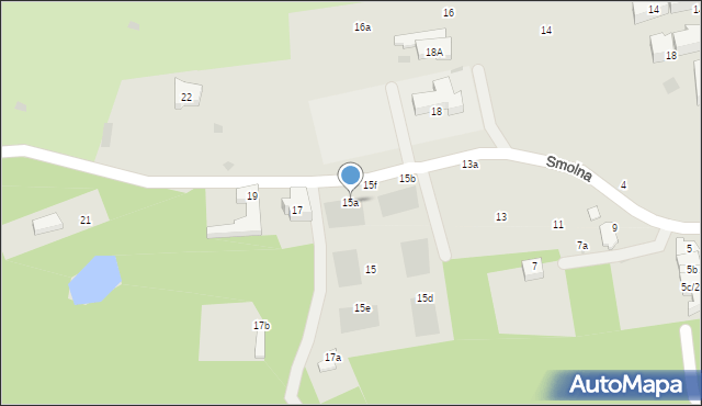 Sopot, Smolna, 15a, mapa Sopotu