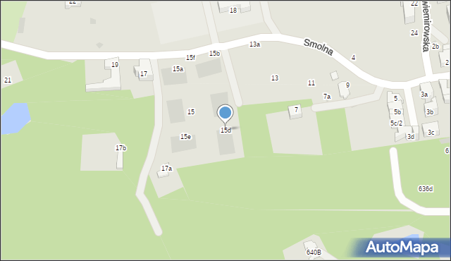 Sopot, Smolna, 15d, mapa Sopotu