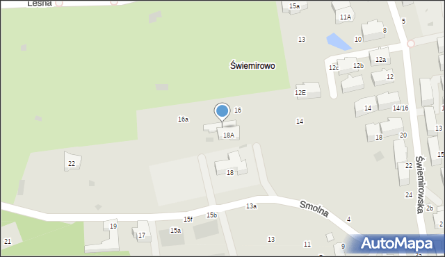 Sopot, Smolna, 8a, mapa Sopotu