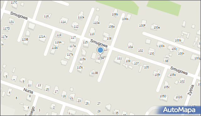 Starachowice, Smugowa, 113A, mapa Starachowic
