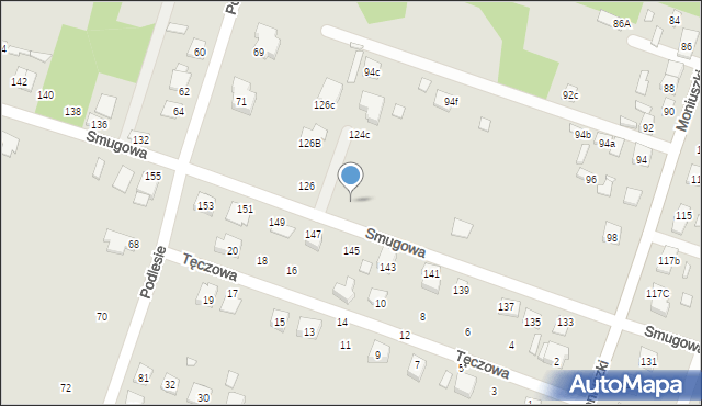 Starachowice, Smugowa, 124, mapa Starachowic