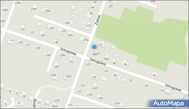 Starachowice, Smugowa, 96b, mapa Starachowic