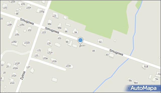 Starachowice, Smugowa, 97, mapa Starachowic