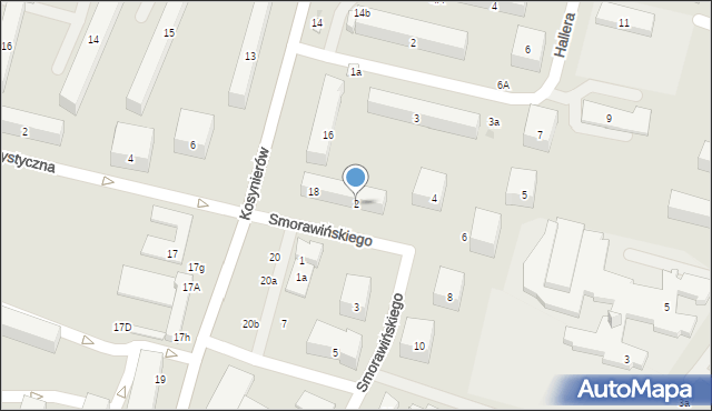 Świdnik, Smorawińskiego Mieczysława, gen., 2, mapa Świdnika