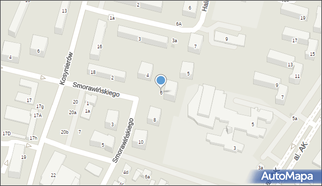 Świdnik, Smorawińskiego Mieczysława, gen., 6, mapa Świdnika