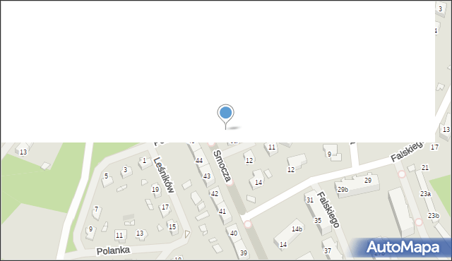 Szczecin, Smocza, 9, mapa Szczecina