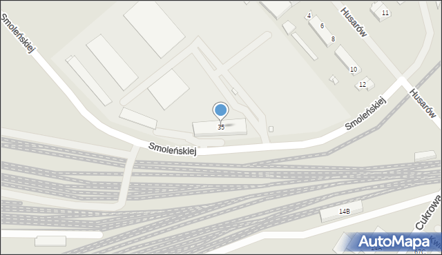 Szczecin, Smoleńskiej-Jachny Janiny, 35, mapa Szczecina